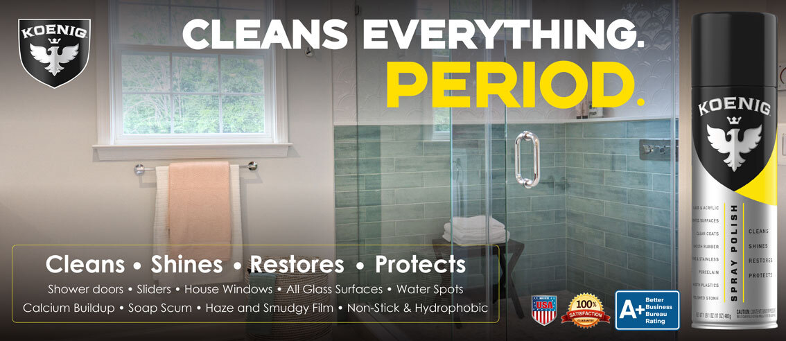Shower Glass Koenig Polish application